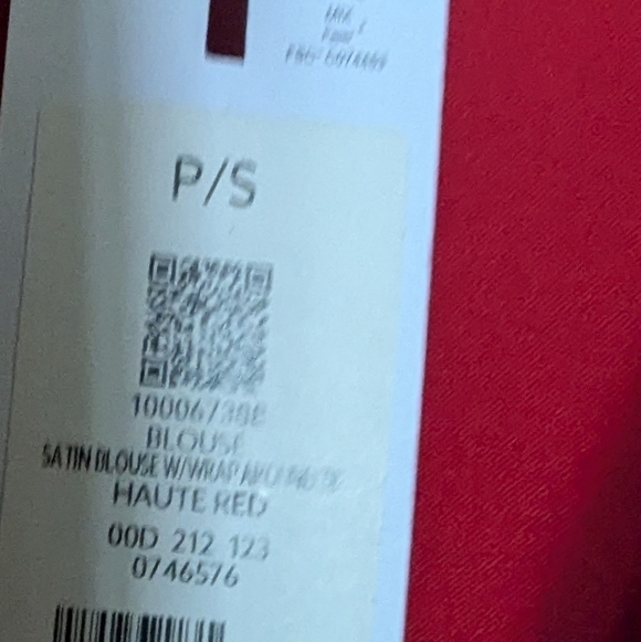 S • Dynamite • Callie Wrap Satin Blouse - Picture 7 of 8